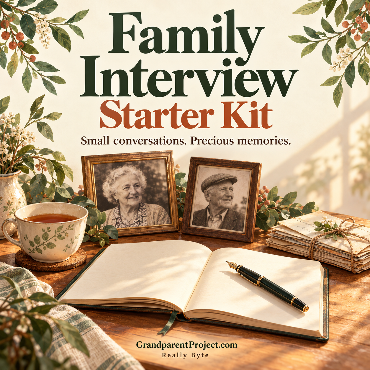 Family Interview Starter Kit: Small conversations. Precious memories.